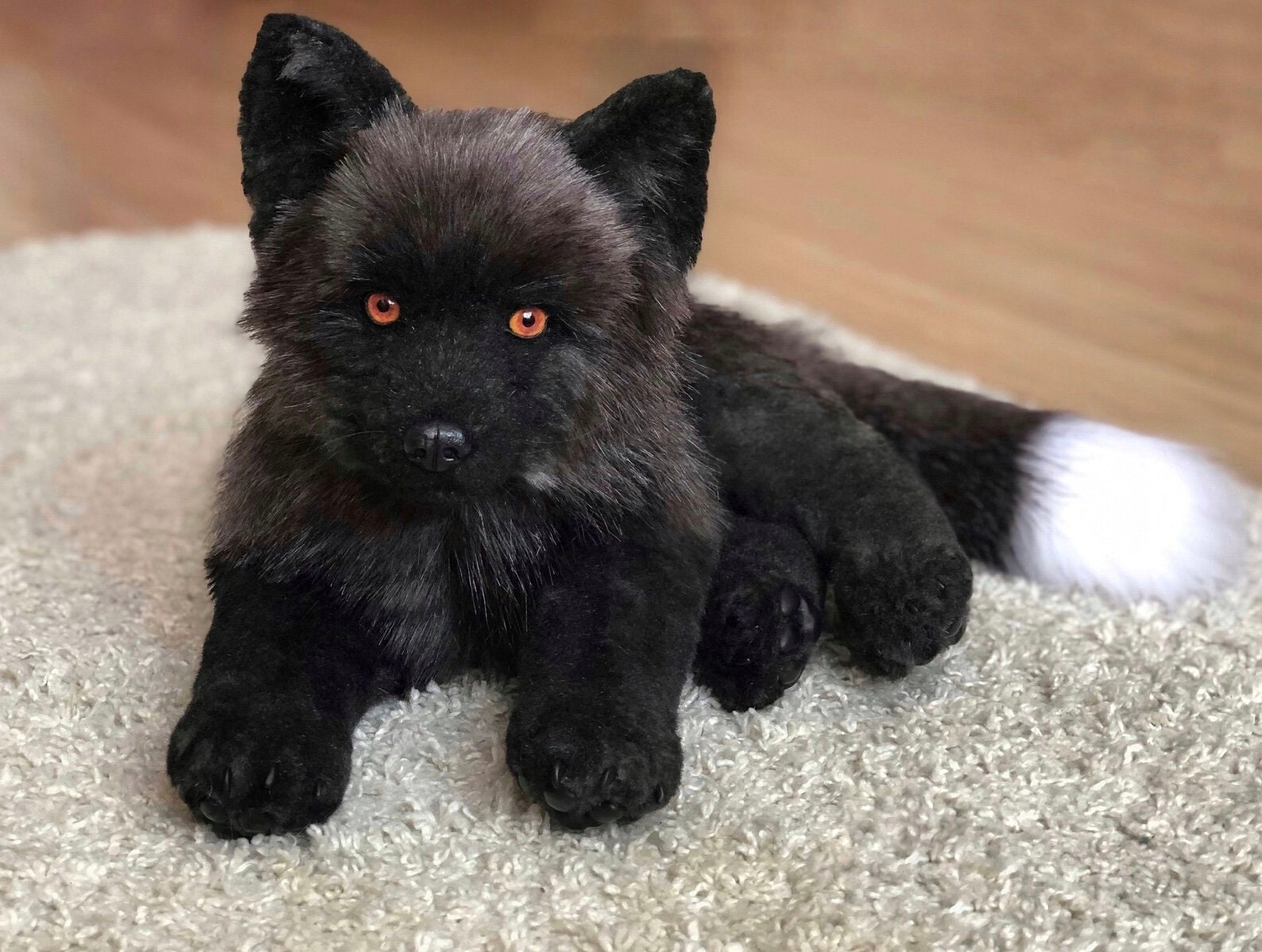Black fox stuffed animal hotsell