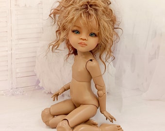 Articulated BJD body for Paola Reina doll. Mulatto skin tone.. Living super mobile body. Paola Reina OOAK