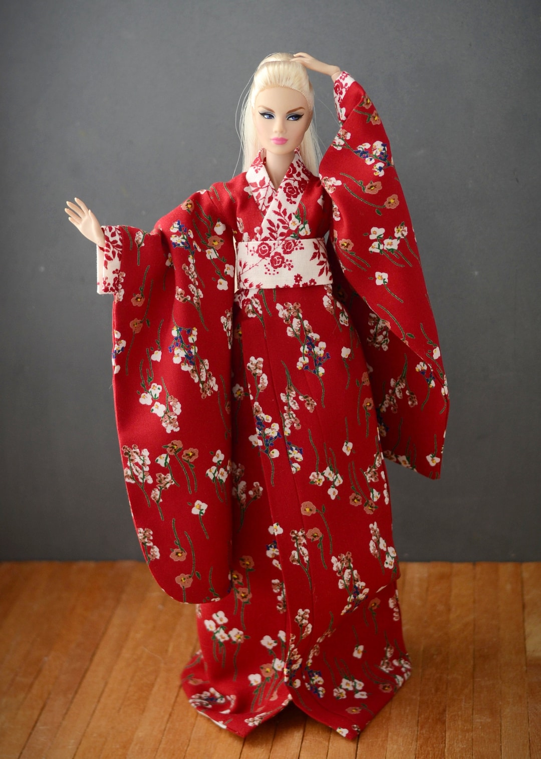 Pattern and Guide for Sewing Kimono for Barbie and Integrity Dolls Size ...