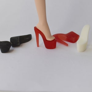 Sole blank (a lot) for DIY makes high heels shoes or sandals for Fashion Royalty