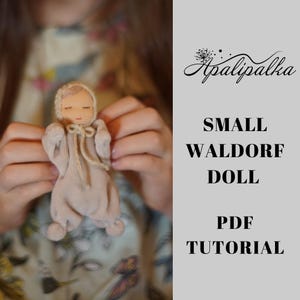 Small Waldorf doll pattern, Baby doll sewing pattern