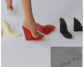 Sole blank (a lot) for DIY makes shoes or sandals for Poppy Parker and other