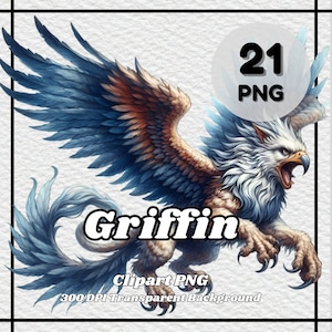Griffon PNG - 21 Griffin Clipart - fichiers PNG, fond transparent, 300 ppp, idéal pour un usage personnel et commercial.