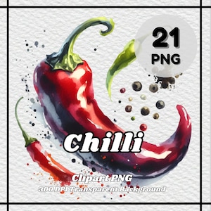 Chilli PNG - 21 Chilli Clipart - Archivos PNG, Fondo transparente, 300 DPI, Ideal para uso personal y comercial.