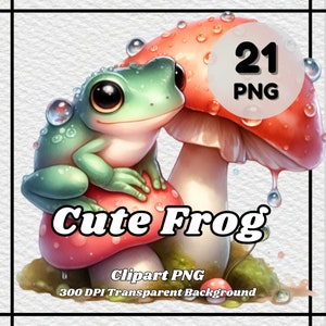 Süßer Frosch PNG - 21 Süßer Frosch Clipart - PNG Dateien, transparenter Hintergrund, 300 DPI, ideal für den persönlichen und kommerziellen Gebrauch.