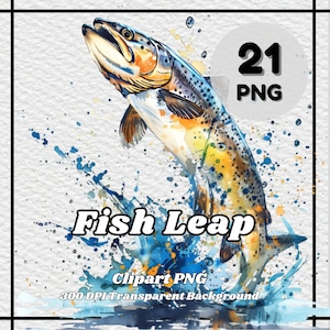Fish PNG - 21 Fish Clipart - PNG Files, Transparent Background, 300 DPI, Ideal for Personal and Commercial Use.
