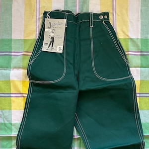 Vintage 1950s Deadstock Blue Bell &quot;Jeanies&quot; Cotton Twill Jeans Side zip Sanforized Rare NOS