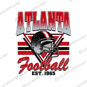 Vintage Atlanta Football PNG, Game Day Png, Retro Atlanta Football png, Sports Design, Sublimation Football Graphic, Game Day Png, Digital