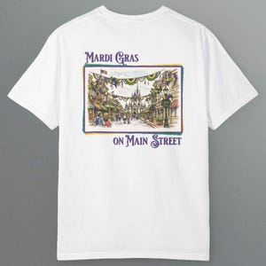 Koszulka Disney Mardi Gras Comfort Colors, koszulka Magic Kingdom Mardi Gras