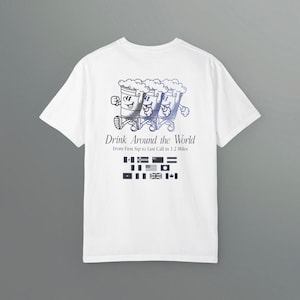 Epcot Drinking Around the World Tour Shirt, Epcot Drinking Shirt, Subtle Disney, Comfort Colors image 6