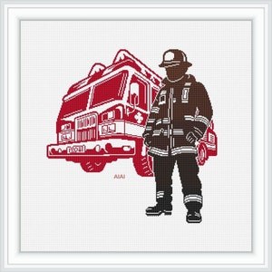 Kruissteekpatroon brandweerman brandweerman silhouet brandweerman motor beroep badmeester bescherming getelde kruissteekpatronen pdf