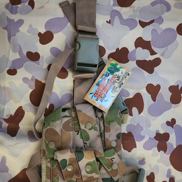 Auscam Dpcu 40mm Grenade Drop Leg webbing panel pouch