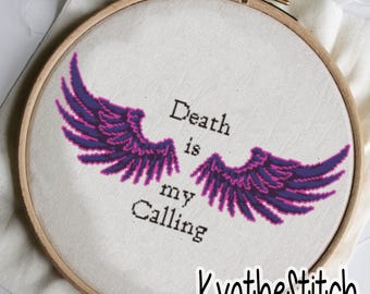Death Is My Calling Lucanis Dragon Age Cross Stitch Pattern