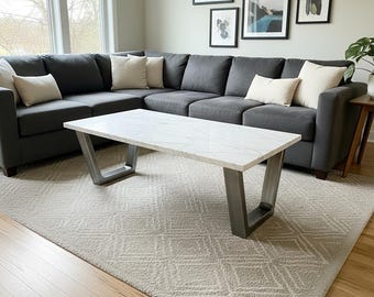 Metal Trapezoid Coffee Table Legs