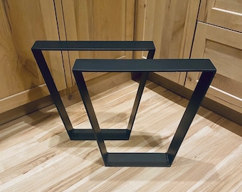 Metal Trapezoid Table Legs