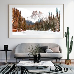 Banff Berg | Banff Schnee | Banff Winter | Hochauflösendes Digital | Berglandschaft | Wanddekoration | Sofortdownload | Digitales Foto