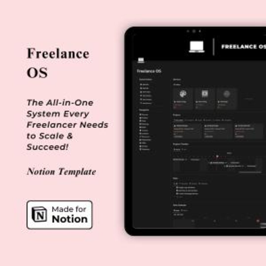 Freelancer Notion Template Notion Client Tracker Project Management