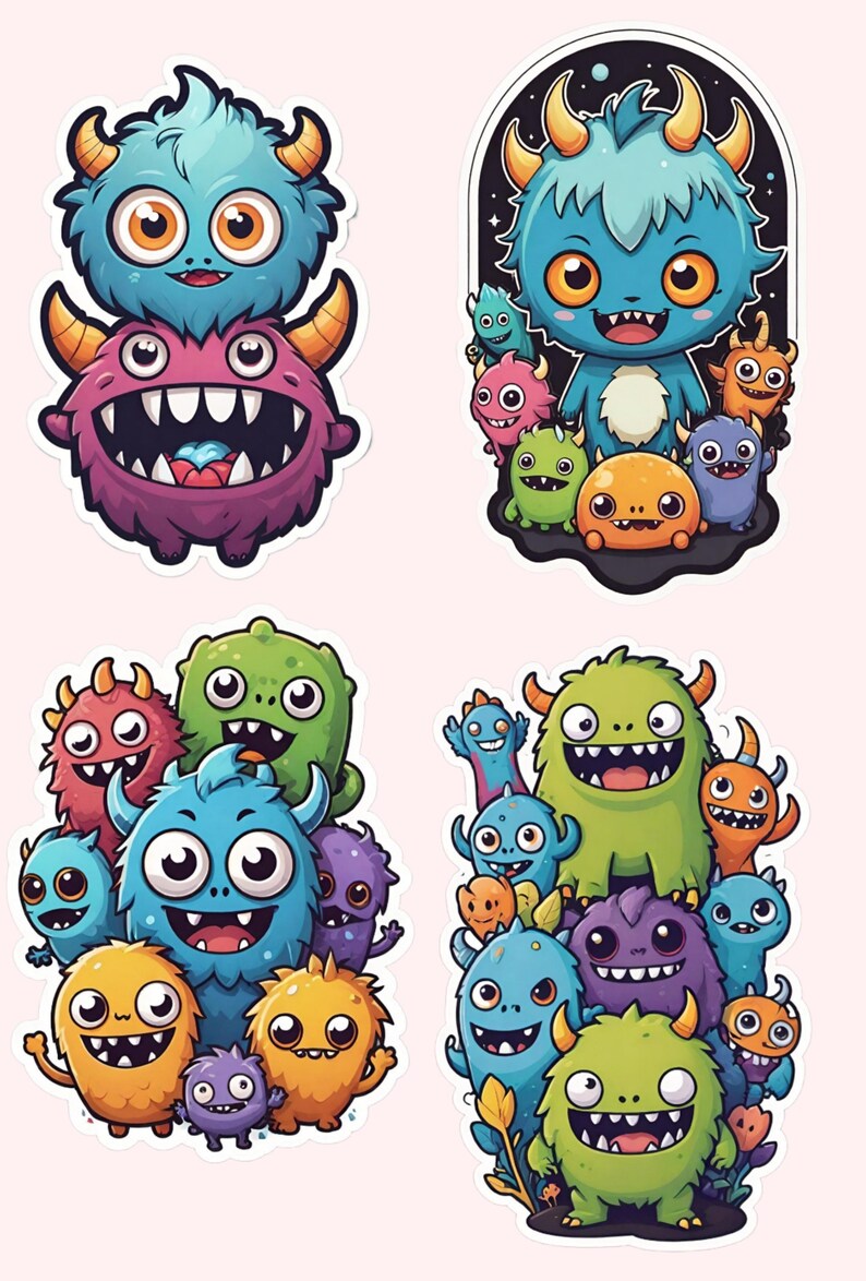 Little Monsters Digital Download Sheets - Etsy
