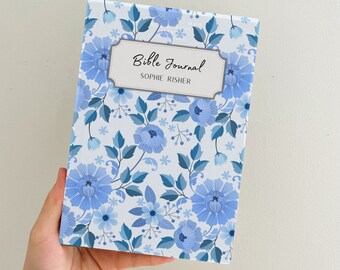 Personalized Hardcover Vintage Floral Bible Study Journal