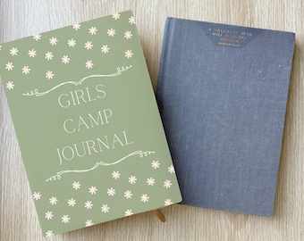 Floral Girls Camp Journal, Summer Camp Journal, Christian Journal, Travel Journal, Custom Journal, Summer Diary, LDS Young Women's Journal