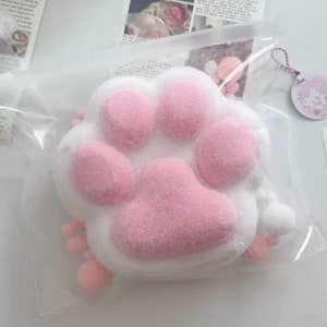Huge Cat Paw Taba Squishy Toy, Pillow Size Stress Reliever, Paw Color Customizable, Super Soft and Squeezable