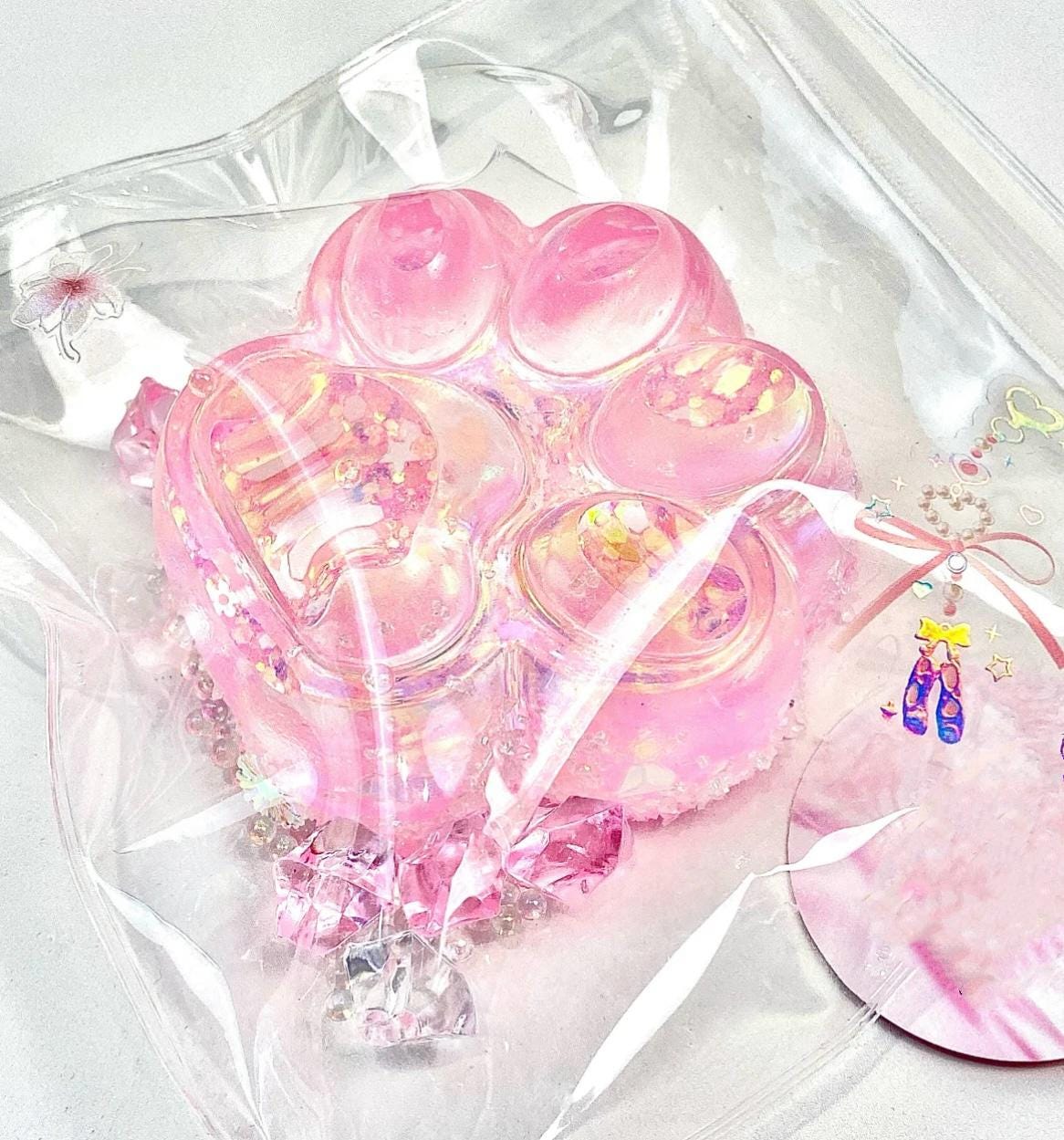 2 Squishy Pattes De Chat Yoyo – Jouet Anti-stress Kawaii à écraser, Set De 2 Gâteaux Violet Et Rose, Sac OPP Inclus, Pour Enfants Et Adultes (Multicolore)