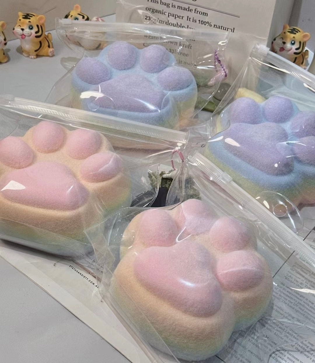 TPZORJX Squishy, squishy gigante, giocattolo squishy a forma di zampa di gatto, per ridurre lo stress e aumentare la concentrazione, per adolescenti e adulti, idea regalo