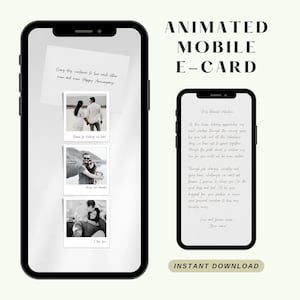 Regalo personalizzato animato, cartolina elettronica mono, modello di cartolina elettronica, regalo di coppia, regalo fidanzato, regalo fidanzata, regalo anniversario, regalo personalizzato, cartoline