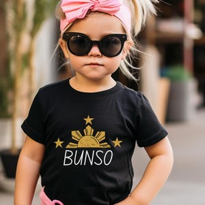 Filipino Toddler Bunso Shirt Birthday Gift for Philippine Kids Tagalog T-shirt for Bunso Filipino Culture Tee Unisex Toddler Filipino Merch