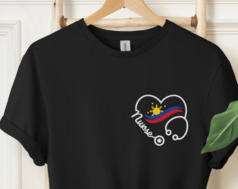 Filipino Nurse Shirt Philippines Registered Nurse T-Shirt Gift Filipina Nurse Tshirt Gift Filipino RN Trendy Unisex Tee Pinoy Pride Shirt