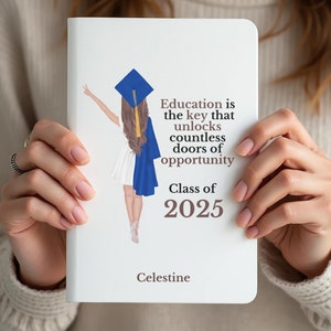 Masters Graduation Gifts Personalized Journal for PHD Graduate Sentimental Gift for Her High School Senior Thoughtful Gift Pharmacy Graduate