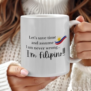 Mug philippin cadeau pour Nanay philippin cadeaux philippins drôles Mug Philippines Pride w 3 étoiles cadeau Pinoy Pride drapeau philippin cadeaux pour Lola
