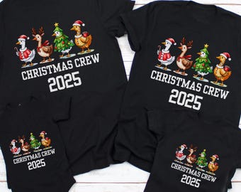 Christmas Family Matching Personalized Goose Shirt Funny Shirt Custom Holiday Tee Family Reunion Shirt Christmas Family Pictures Outfit
