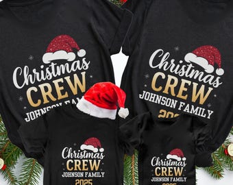 Christmas Family Matching Personalized Shirt Gift Funny Party Shirt Custom Holiday Tee Family Reunion Shirt Christmas Family Pictures Outfit