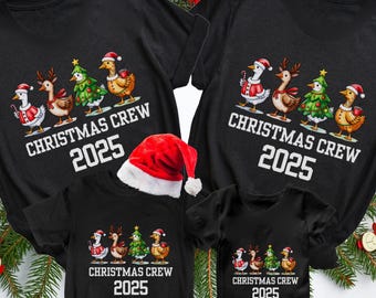 Christmas Family Matching Personalized Goose Shirt Funny Shirt Custom Holiday Tee Family Reunion Shirt Christmas Family Pictures Outfit