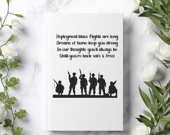 Deployment Survival Gifts for Him from Thoughtful Journal Deployment Gifts for Him Army 6x8 Journal Unique Poem Military Marine Navy Gift