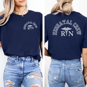 Neonatal Nurse Shirt NICU Crew Matching Tee Minimalist Nursing Gift For Staff Nurses Week Christmas Birthday Group Team Appreciation Shirt