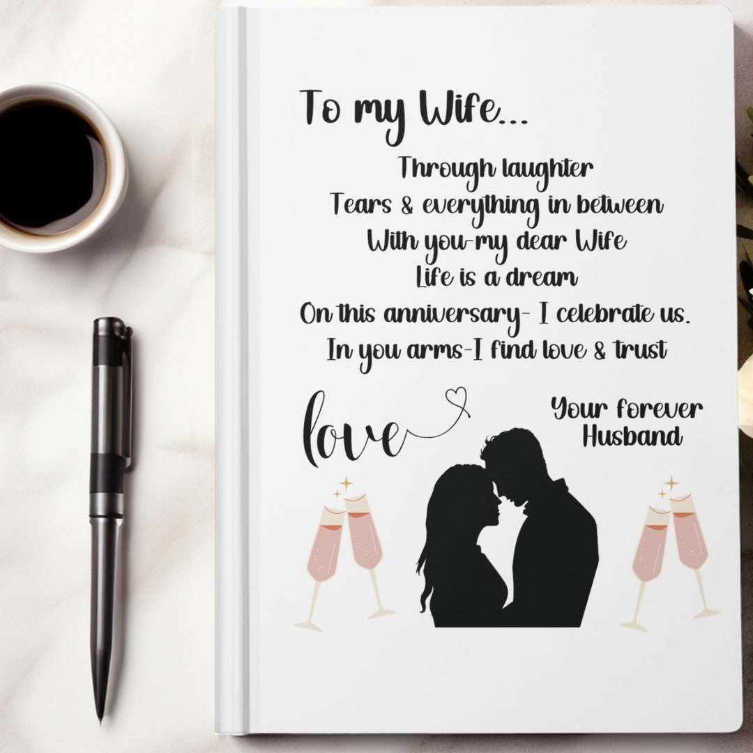Love Letters to My Wife 6 X 8 Journal Wedding Anniversary Gift From ...
