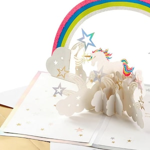 Paper Wonder Pop Up Geburtstagskarte, Einhorn, Du bist magisch