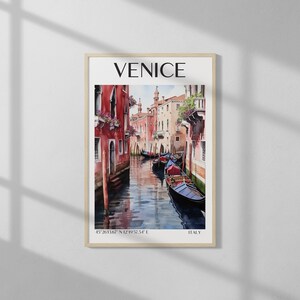 Italy Travel Poster, Italy Print, Italy Wall Art, Italy Illustration, Traveler Gift, Venice Travel Poster Print, Travel Illustration