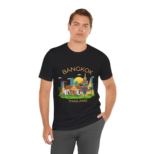 Bangkok Thailand Unisex T shirt, Thailand Lover Gift Shirt, Thai Souvenir T-shirt, Thai Traveler T Shirt , Thai T Shirt