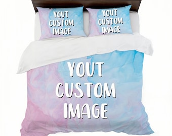 Personalized Ultra Soft Quilt Doona Duvet Cover Set 3D Printed Customized All Sizes Bedding Set With Your Own Photo Pillow Case Gifts