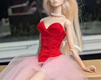 Cartamodello per corsetto Poppy Parker: bambole alla moda da 12,5 pollici (cartamodello PDF) Abito da bambola in stile regale