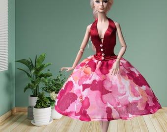 Poppy Parker Christmas Doll Dress Sewing Pattern (PDF)