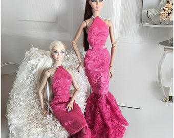 Rare find Poppy Parker/Fashion Royalty/Nu Face/Integrity toys/Agness Von Weiss doll dress, mermaid gown, gift