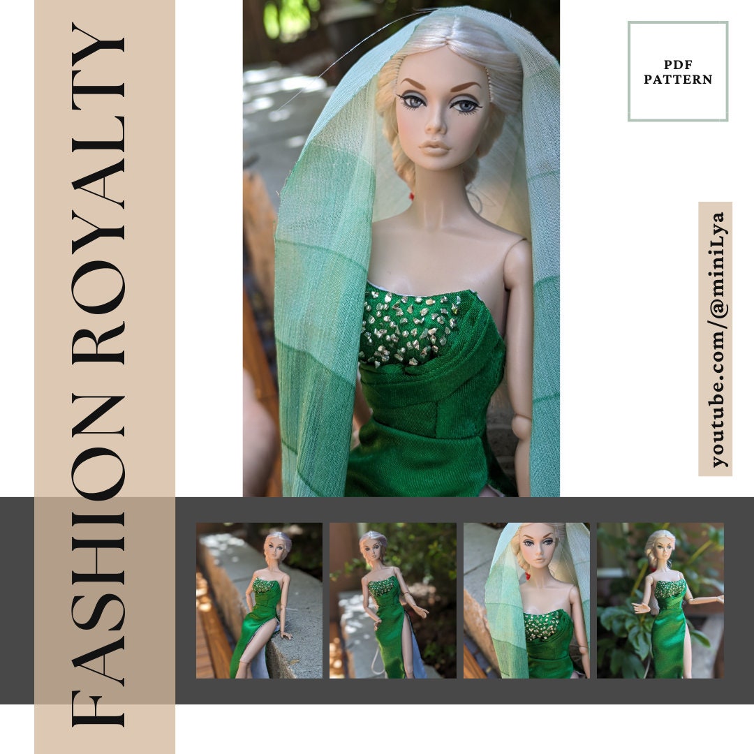 PDF Digital Sewing Pattern Fashion Royalty/nu.face/integrity Toys/poppy