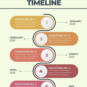 Professional Infographic Timeline Template - Customizable Canva Design
