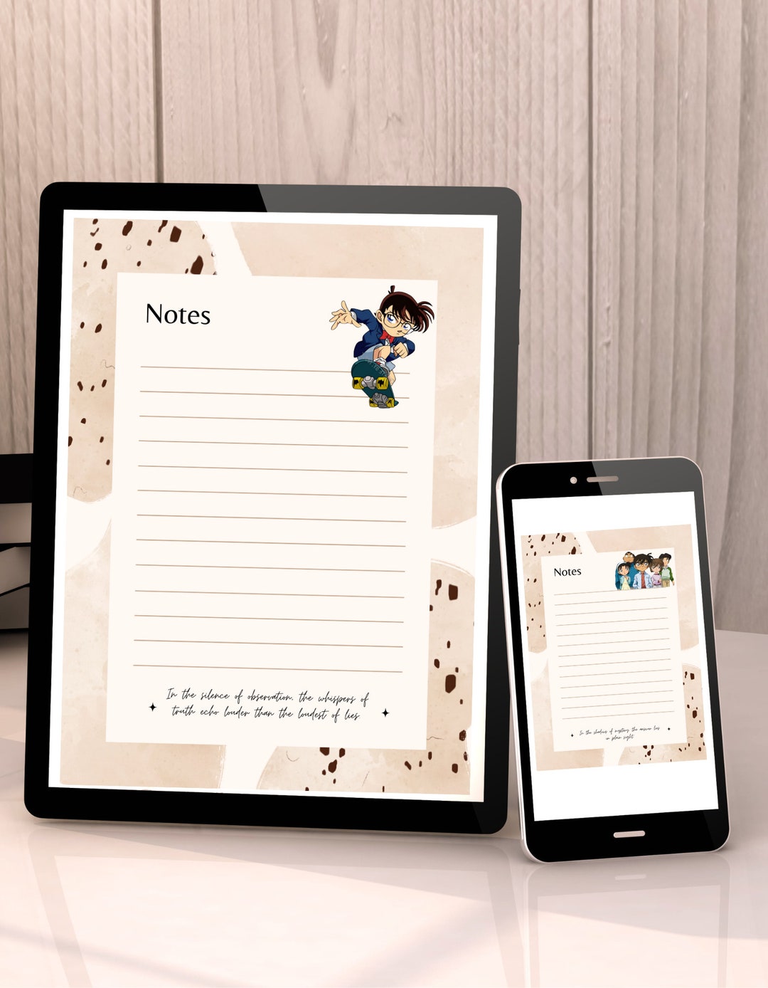 Anime Digital Printable Instant Download Memo Pad Notepad Journal ...