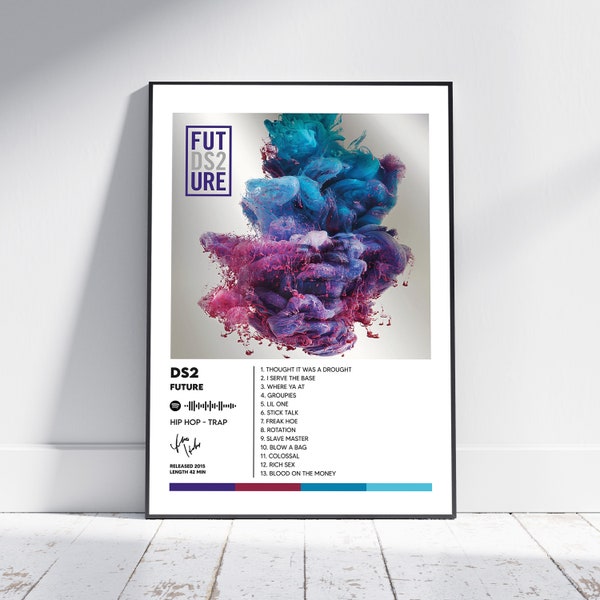 Future DS2 Album Cover Print Poster Minimalist Album Cover Poster, Album Prints, Digital Download