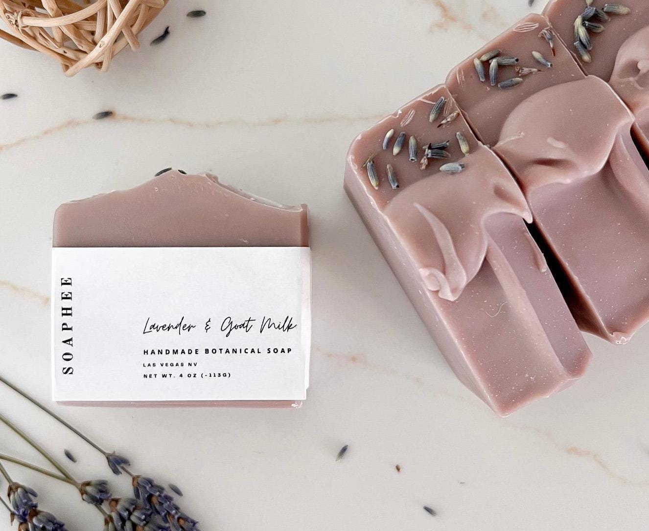 Lavender Goat Milk Handmade Soap - Cold Processed Soap Bar, Zero Waste ...
